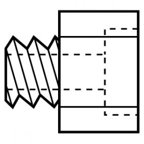 Plastic or Cane Rod Connector Male