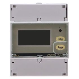 RDL CE4ST14A2 Three Phase CT Operated Electronic Kilowatt Hour Meter w/ LCD Display (Pulse Output, 70mm Wide DIN Rail Mounting)