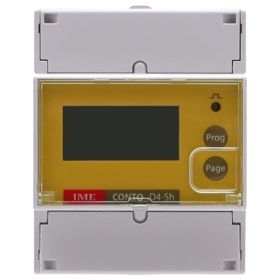 RDL CE4ST14A4 Three Phase CT Operated Electronic Kilowatt Hour Meter w/ LCD Display (RS485 Output, 70mm Wide DIN Rail Mounting)