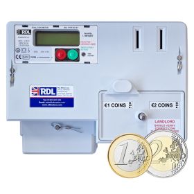 RDL M-101E 100A Euro €1 & €2 Coin Operated Electronic Meter 