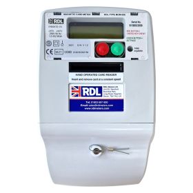 RDL MCM-030E Euro 100A Card Operated Electronic Meter w/ LCD Display - Dual Tariff 1