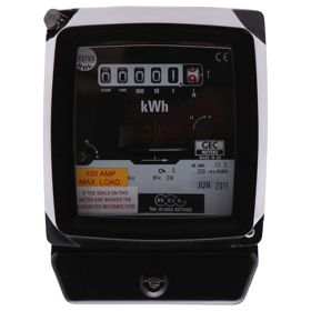 RDL QC5 100A Single Phase Electro-Mechanical Meter w/ Digital Display (Reconditioned)