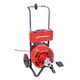 Rothenberger Rodrum L Auto Feed Drain Cleaner Ø70-250mm with Toolkit: 16mm x 15m or 20mm x 20m Spiral (110V)