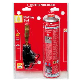 Rothenberger 35428 Rofire Torch Set 1800°C with Multigas 300 Cylinder