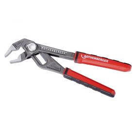 Rothenberger Rogrip F Water Pump Plier 2 Colour Grip, Push Button Locking - 7 or 10" (Ø1.1/4 or 2" Pipes)