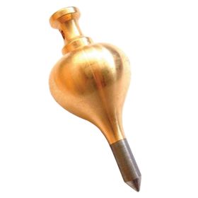 Monument Brass Plumb Bob with Steel Point 45, 70, 128, 227 or 454g (1½, 2½, 4½, 8 or 16oz)