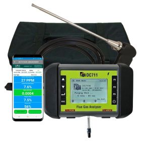 TPI DC711-View Flue Gas Analyser - Standard Kit with TPI View App