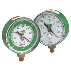 Yellow Jacket Mechanical Vacuum Gauge, 80mm (3-1/8