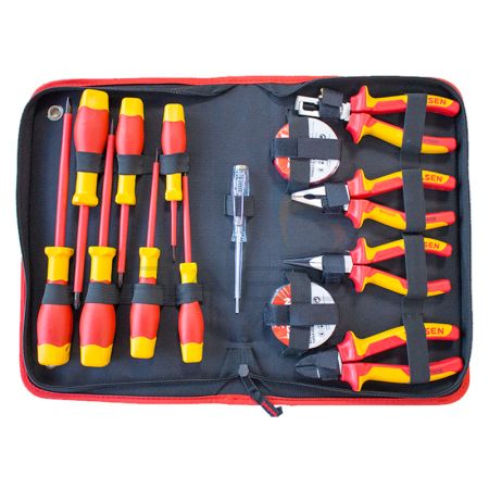 Tolsen Tools Electrician's 14-Piece Insulated Tool Kit