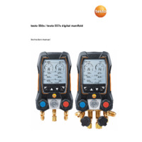 Testo 550s & 557s Smart Digital Manifold - User Manual