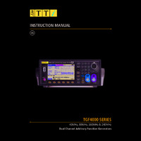 Aim-TTi TGF4000 Series Dual Channel Arbitrary Function Generator - User Manual