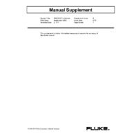 Fluke 787B & 789 ProcessMeter™ - Calibration Manual Supplement