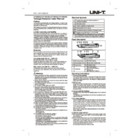 UNI-T UT12M-EU AC Voltage Detector - User Manual