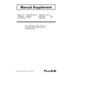 Fluke 1550C & 1555 Insulation Resistance Tester - User Manual Supplement