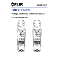 FLIR VT8-1000 Voltage, Continuity & Current Tester - Quick Start Guide