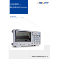 Siglent SDS1104X-U 100MHz Four-Channel Oscilloscope - Datasheet