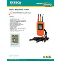 Extech 480400 Phase Sequence Tester - Datasheet