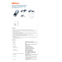 Mitutoyo Series 264 DP-1VA LOGGER Data Mini-Processor & Printer - Datasheet