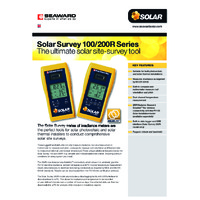 Seaward Solar Survey 100 Irradiance Meter - Datasheet