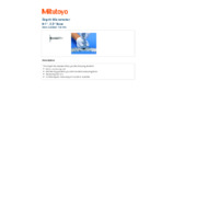 Mitutoyo Series 128 Depth Micrometer (128-105) - Datasheet