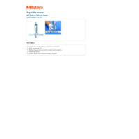 Mitutoyo Series 128 Depth Micrometer (128-102) - Datasheet