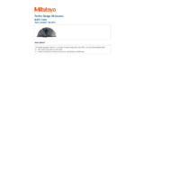 Mitutoyo Series 184 Thickness Gauge (184-303S) - Datasheet