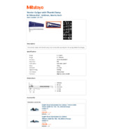 Mitutoyo Series 531 Vernier Thumb Clamp Caliper (531-128) - Datasheet