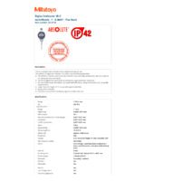 Mitutoyo Series 543 Absolute Digital Indicator ID-CX (543-491B) - Datasheet