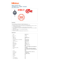 Mitutoyo Series 543 Absolute Digital Indicator ID-CX (543-401B) - Datasheet