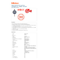 Mitutoyo Series 543 Absolute Digital Indicator ID-CX (543-395B) - Datasheet