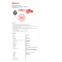 Mitutoyo Series 543 Absolute Digital Indicator ID-CX (543-391B) - Datasheet