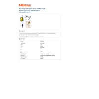 Mitutoyo Series 513 Pocket Dial Test Indicator (513-517T) - Datasheet