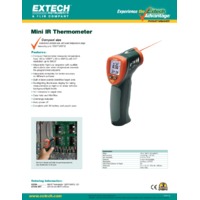 Extech 42510A Wide Range Mini IR Thermometer - Datasheet