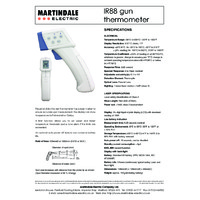 Martindale IR88 Infrared Thermometer - Datasheet