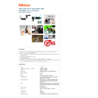 Mitutoyo Series 293 QuantuMike Fast Action Waterproof Micrometer (293-188-30) - Datasheet