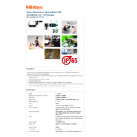 Mitutoyo Series 293 QuantuMike Fast Action Waterproof Micrometer (293-187-30) - Datasheet