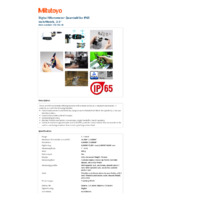 Mitutoyo Series 293 QuantuMike Fast Action Waterproof Micrometer (293-182-30) - Datasheet