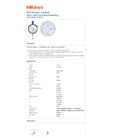 Mitutoyo Series 2 Graduation Dial Indicator (2119S-10) - Datasheet