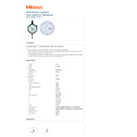 Mitutoyo Series 2 Graduation Dial Indicator (2113S-10) - Datasheet