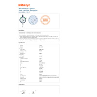 Mitutoyo Series 2 Graduation Dial Indicator (2110S-10) - Datasheet
