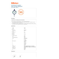 Mitutoyo Series 2 Graduation Dial Indicator (2044S-09) - Datasheet