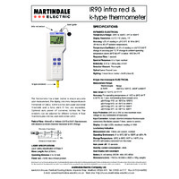 Martindale IR90 Combo Thermometer - Datasheet