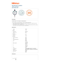 Mitutoyo Series 2 Graduation Dial Indicator (2047S) - Datasheet
