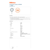Mitutoyo Series 2 Long Stroke Dial Indicator (2776S) - Datasheet