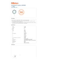 Mitutoyo Series 2 Long Stroke Dial Indicator (2417S) - Datasheet