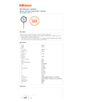 Mitutoyo Series 2 Long Stroke Dial Indicator (2330S-10) - Datasheet