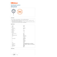 Mitutoyo Series 2 Long Stroke Dial Indicator (2050S) - Datasheet