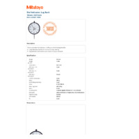 Mitutoyo Series 3 & 4 Large Dial Indicator (4046S) - Datasheet
