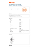 Mitutoyo Series 3 & 4 Large Dial Indicator (3428S-19) - Datasheet