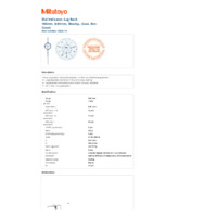 Mitutoyo Series 3 & 4 Large Dial Indicator (3062S-19) - Datasheet